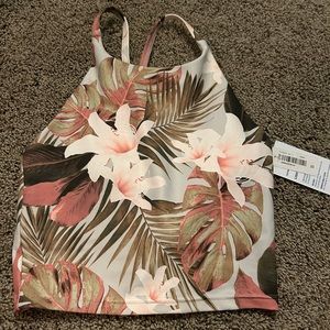 Floral workout tank